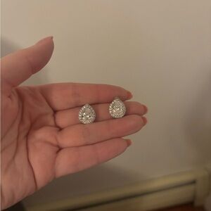Elegant Silver Teardrop Earrings